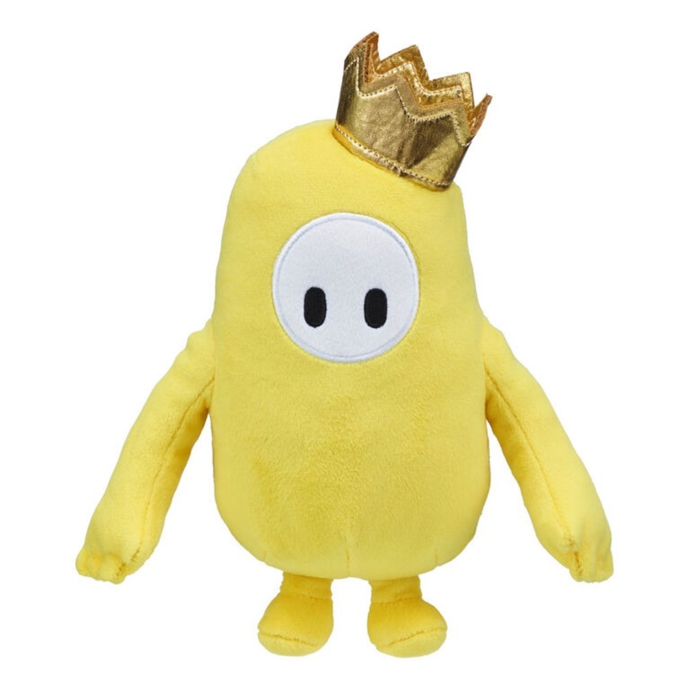 Fall Guys 8 Inch Plush Yellow Plush Toy with Gold Crown